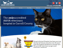 Tablet Screenshot of airparkanimal.com